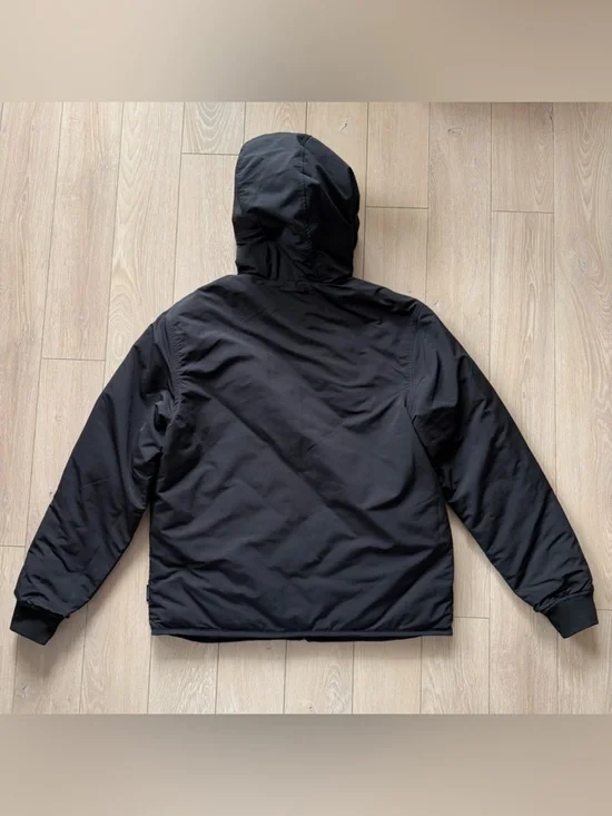 Frank & Oak Men's Skyline Reversible Hooded Quilted Black Puffer Jacket - Picture 5 of 16